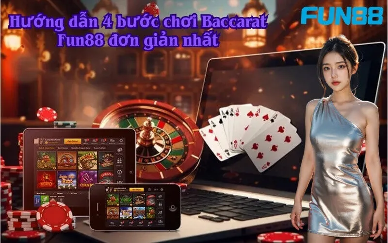Hướng dẫn 4 bước chơi Baccarat Fun88 đơn giản nhất